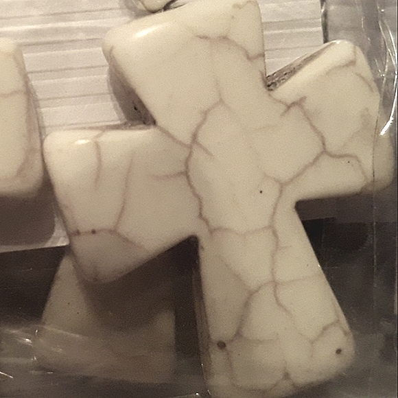 Black Cross on Silver Chain - Picture 6 of 10